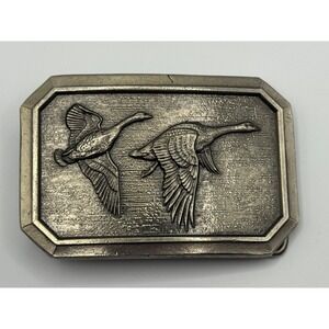 Vintage 1976 Flying Geese Goose Belt Buckle The Great American Buckle Co Chicago